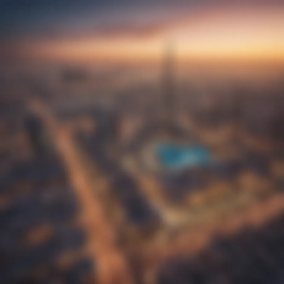 Aerial view of Dubai skyline showcasing Wasl Properties developments