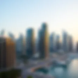 Dubai skyline with modern architecture