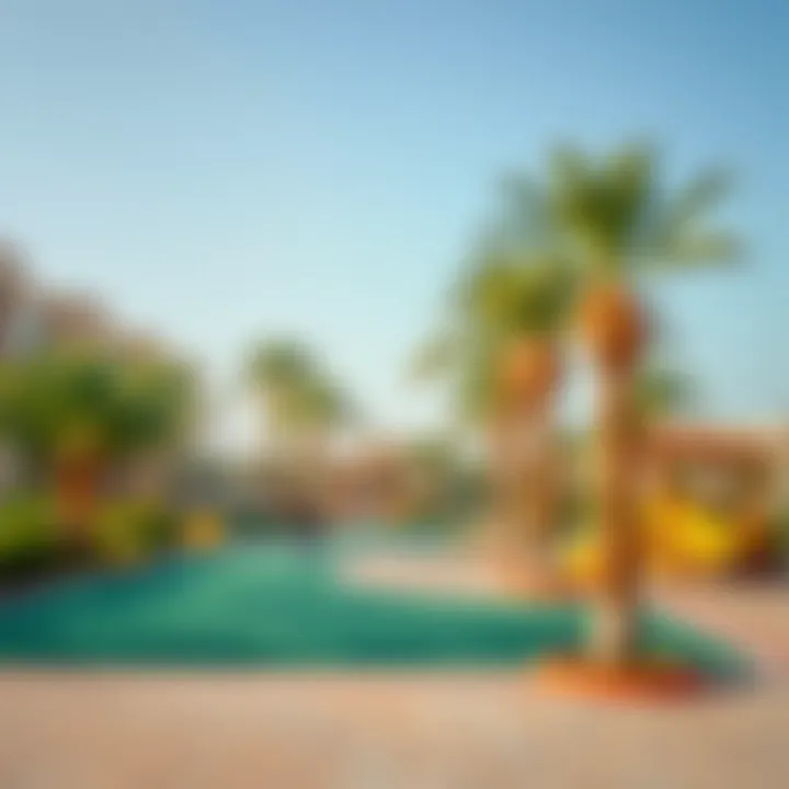 Recreational Amenities in Wasl Residence Community amenities including parks and recreational areas in Wasl Residence